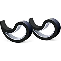Los mejores  - Tope de ventana- Tope para ventana- Tope para Puertas- Tope de Puertas- Juego de 2 (Asequible en 14 Colores) (Negro)